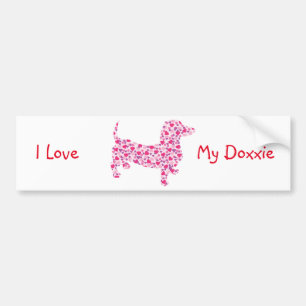 Valentine's Day Dachshund Bumpersticker