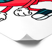 Valentines Day Dancing Heart  Poster (Hoek)