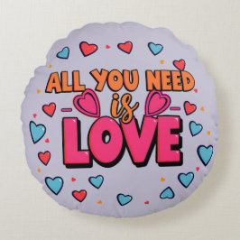 Valentine's day - Decorative Round Pillow Rond Kussen