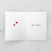 Valentine's Day deux chouettes roses carte de vaca (Intérieur)