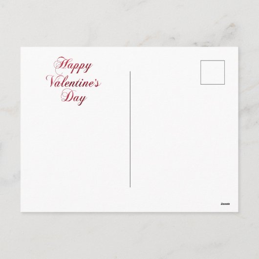 Valentine's Day Feestdagenkaart (Achterkant)