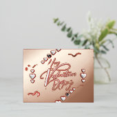 Valentine's Day Folie Feestdagen Briefkaart (Staand Voorkant)