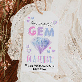 Valentine's Day Gem Of A Friend Gift Tag Cadeaulabel