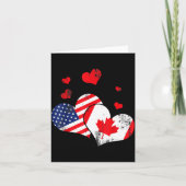 Valentine's Day Gift Maple Leaf Canada Kaart (Voorkant)