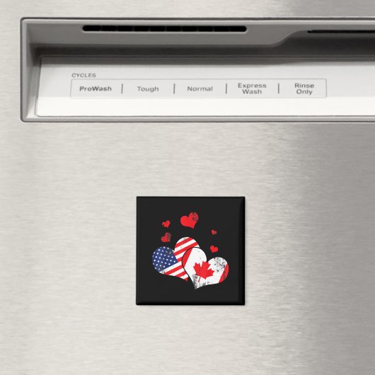 Valentine's Day Gift Maple Leaf Canada  Magneet (Insitu (Vaatwasser))