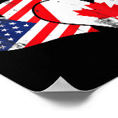 Valentine's Day Gift Maple Leaf Canada  Poster (Hoek)