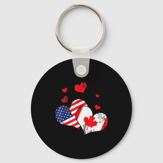 Valentine's Day Gift Maple Leaf Canada  Sleutelhanger (Voorkant)