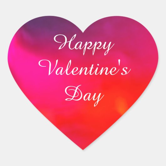 Valentine's Day Hart Sticker (Voorkant)