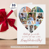 Valentines Day Heart Photo Collage Texte personnal