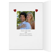 Valentines Day Heart Photo Collage Texte personnal (Intérieur (Gauche))