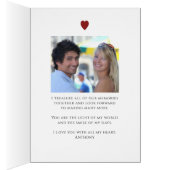 Valentines Day Heart Photo Collage Texte personnal (Intérieur (Droit))