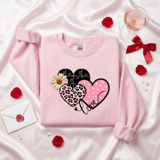 Valentine's Day heart sweater