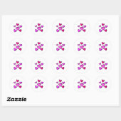 Valentines Day Hearts Love Graphic  Ronde Sticker (Vel)