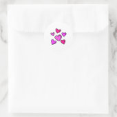 Valentines Day Hearts Love Graphic  Ronde Sticker (Tas)