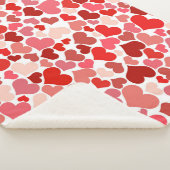 Valentine's Day Hearts Pattern Sherpa Deken (3/4)