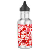 Valentine's Day Hearts Pattern Waterfles (Links)