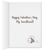 Valentines Day Heureux D'Être Avec Vous Carte De V (Intérieur (Droit))