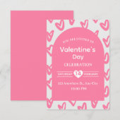 Valentine's Day Invitation Card (Devant / Derrière)