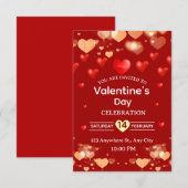 Valentine's Day Invitation Card (Devant / Derrière)