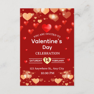 Valentine's Day Invitation Card Kaart