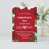 Valentine's Day Invitation Card Kaart (Staand voorkant)