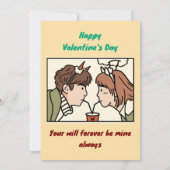 Valentine's Day Kaart (Achterkant)