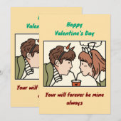 Valentine's Day Kaart (Voorkant / Achterkant)