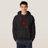 Valentines Day King Of Hearts Hoodie (Voorkant volledig)