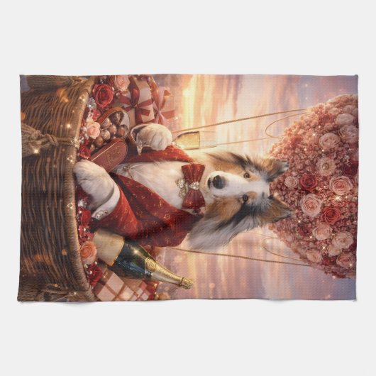 Valentines Day Kitchen Towel Theedoek (Horizontaal)