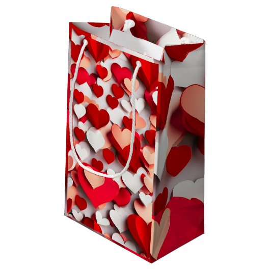 Valentine's Day Klein Cadeauzakje (Achterkant Gekanteld)