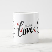 Valentines day love couple names initial Mug (Devant)