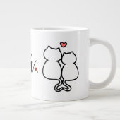 Valentines day love couple names initial Mug (Droite)