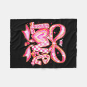 Valentines Day Love Funny Coquette Bow Checkered X Fleece Deken (Voorkant (Horizontaal))