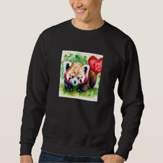 Valentine's Day Love Heart Red Panda Girlfriend Fi Trui