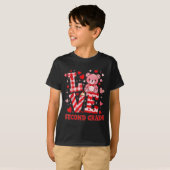 Valentine's Day Love Second Grade Teacher T-shirt (Voorkant volledig)
