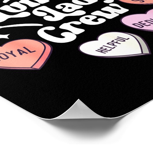 Valentines Day Lunch Lady Groovy Cafeteria Squad H Poster (Hoek)