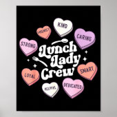 Valentines Day Lunch Lady Groovy Cafeteria Squad H Poster (Voorkant)