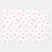 Valentine's Day Modern Red & Pink Hearts Script Inpakpapier Vel (Voorkant 2)
