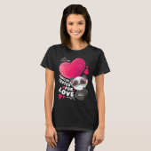 Valentine's day panda with heart t-shirt (Voorkant volledig)