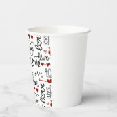 Valentines Day Papieren Bekers (Links)