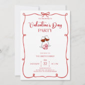 Valentine's day party Kaart (Voorkant)