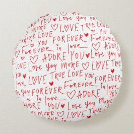 Valentine's Day Pillow Rond Kussen