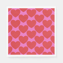 Valentine's Day Pink and Red Heart Pattern Party