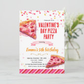 Valentine's Day Pizza Party invitation (Debout devant)
