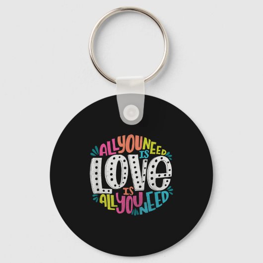 Valentine's Day Product - All You Need Is Love  Sleutelhanger (Voorkant)