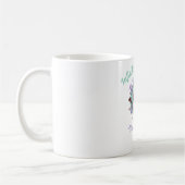 Valentine's Day & Purple and teal Personalized Mug (Gauche)