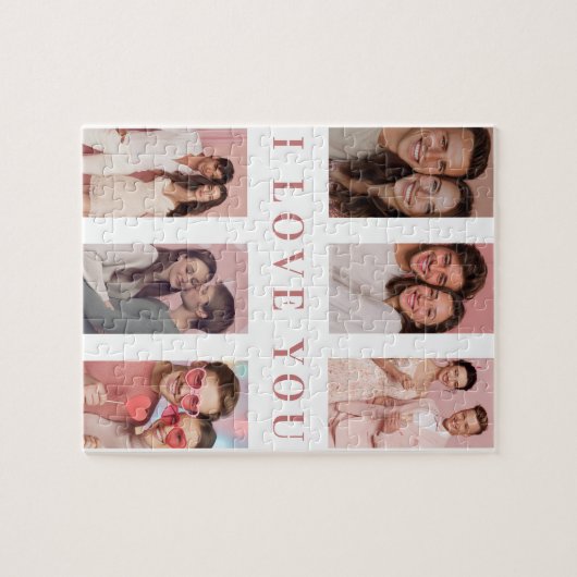 Valentine's Day Puzzle | Custom Collage Photos (Horizontal)