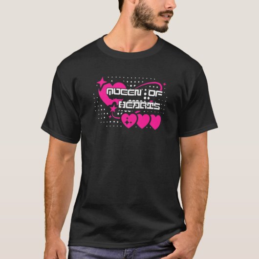 Valentines Day Queen Of Hearts  1 T-shirt (Voorkant)