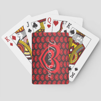 Valentine's Day Red + Black Classic Playing Cards Pokerkaarten