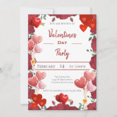 Valentine's Day Red Heart Love Kaart (Voorkant)